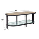 Brantley Oak Oval Coffee Table - Ornate Home