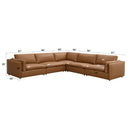 Brighton Brown Modular Armless Chair - Ornate Home
