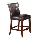 Britney Espresso/Walnut Counter Height Chair (Set of 2) - Ornate Home