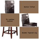 Britney Espresso/Walnut Counter Height Chair (Set of 2) - Ornate Home