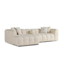 Brooklyn Ivory Boucle LAF Chaise Sectional - Ornate Home