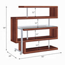 Buck ll Walnut Writing Desk w/ Bookshelf - Ornate Home