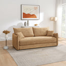 Cadie Mocha Sofa w/ Full-Size Sleeper & 2 Pillows - Ornate Home