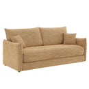 Cadie Mocha Sofa w/ Full-Size Sleeper & 2 Pillows - Ornate Home