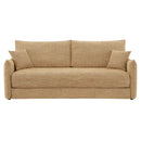 Cadie Mocha Sofa w/ Full-Size Sleeper & 2 Pillows - Ornate Home