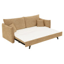 Cadie Mocha Sofa w/ Full-Size Sleeper & 2 Pillows - Ornate Home