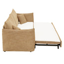 Cadie Mocha Sofa w/ Full-Size Sleeper & 2 Pillows - Ornate Home