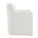 Cafell Cream Arm Chair w/Swivel Casters - Ornate Home