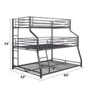 Caius II Triple Bunk Bed - Twin/Full/Queen - Ornate Home