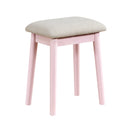 Camilla Pink Vanity Dresser with Mirror and Stool - Ornate Home