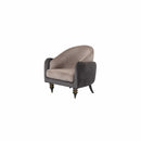 Capella Cocoa/Gray Living Room Set / 4pc - Ornate Home