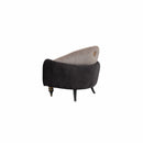 Capella Cocoa and Gray Velvet Chair - Ornate Home