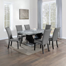 Caralin Gray  & Black Side Chair (Set of 2) - Ornate Home