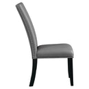 Caralin Gray  & Black Side Chair (Set of 2) - Ornate Home