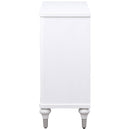 Cardella Distressed White Accent Cabinet - Ornate Home