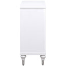 Cardella Distressed White Accent Cabinet - Ornate Home