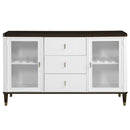 Carena White & Brown Server - Ornate Home