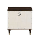 Carena White Nightstand W/USB - Ornate Home