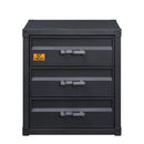 Cargo Gunmetal Chest W/3 Drawers - Ornate Home