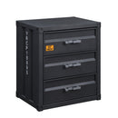 Cargo Gunmetal Chest W/3 Drawers - Ornate Home