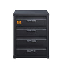 Cargo Gunmetal Chest W/4 Drawers - Ornate Home
