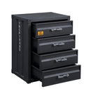 Cargo Gunmetal Chest W/4 Drawers - Ornate Home
