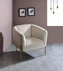 Carlson Beige/Gold Accent Chair - Ornate Home