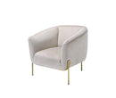 Carlson Beige/Gold Accent Chair - Ornate Home