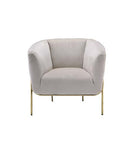 Carlson Beige/Gold Accent Chair - Ornate Home