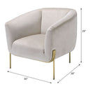 Carlson Beige/Gold Accent Chair - Ornate Home