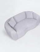 Carmel Silver Bouclé Loveseat - Ornate Home