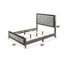 Casimiro Gray Eastern King Bed - Ornate Home