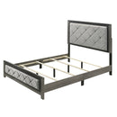Casimiro Gray Eastern King Bed - Ornate Home