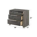 Casimiro Gray Nightstand - Ornate Home