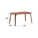 Casson Walnut Dining Table - Ornate Home
