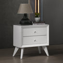 Cerys White Nightstand - Ornate Home