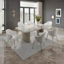 Charity Natural/Gray Oak Dining Table - Ornate Home