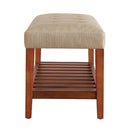 Charla Beige Bench - Ornate Home