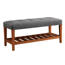 Charla Gray Bench - Ornate Home