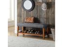 Charla Gray Bench - Ornate Home
