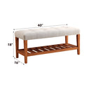 Charla Light Gray Bench - Ornate Home