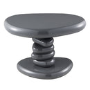 Charlene Gray High Gloss End Table - Ornate Home