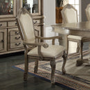 Chateau De Ville Antique White Arm Chair (Set Of 2) - Ornate Home