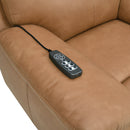 Chavis Brown Power Motion Loveseat w/USB & Power Headrest - Ornate Home