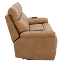 Chavis Brown Power Motion Sofa w/USB & Power Headrest - Ornate Home
