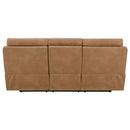 Chavis Brown Power Motion Sofa w/USB & Power Headrest - Ornate Home