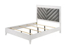 Chelsie Gray/White Eastern King Bed - Ornate Home
