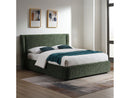 Cheryl Dark Green Queen Bed - Ornate Home