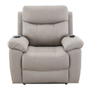 Chriki Beige Power Recliner - Ornate Home