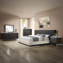 Clayten Beige/Espresso Eastern King Bed - Ornate Home